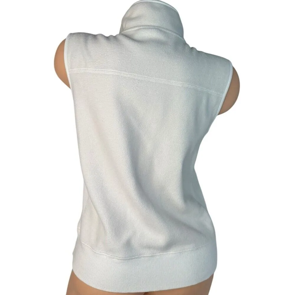 NEW ERA Pittsburgh Penguins NINETEEN 67 Womens White Zip Warm Fleece Vest Size M Size M - Image 5