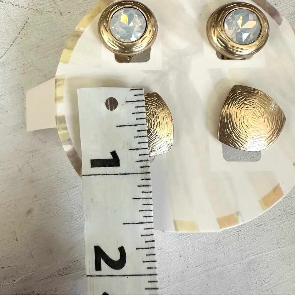 Chico’s  Kira palm box gift box with 2 clip on earrings - Image 12