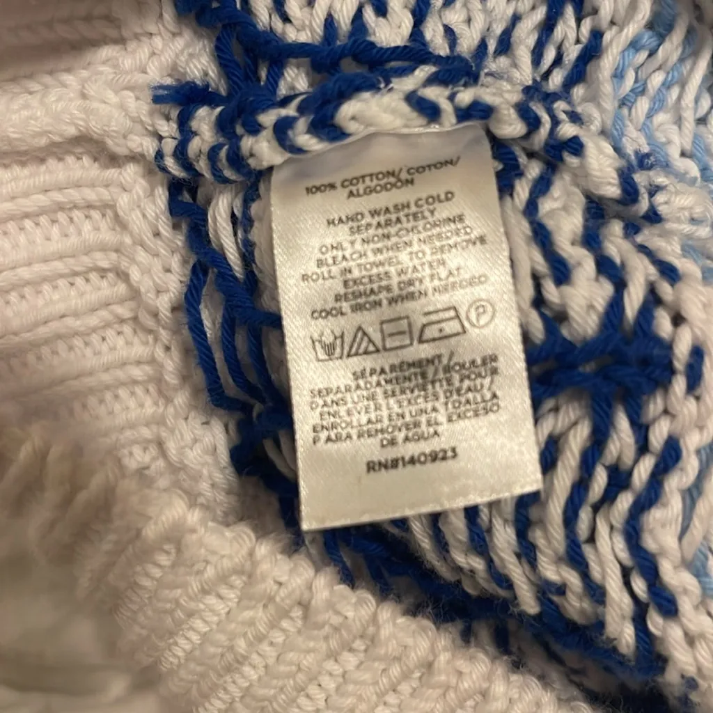 Loft blue knitted sleeveless sweater XS #63 - Image 7