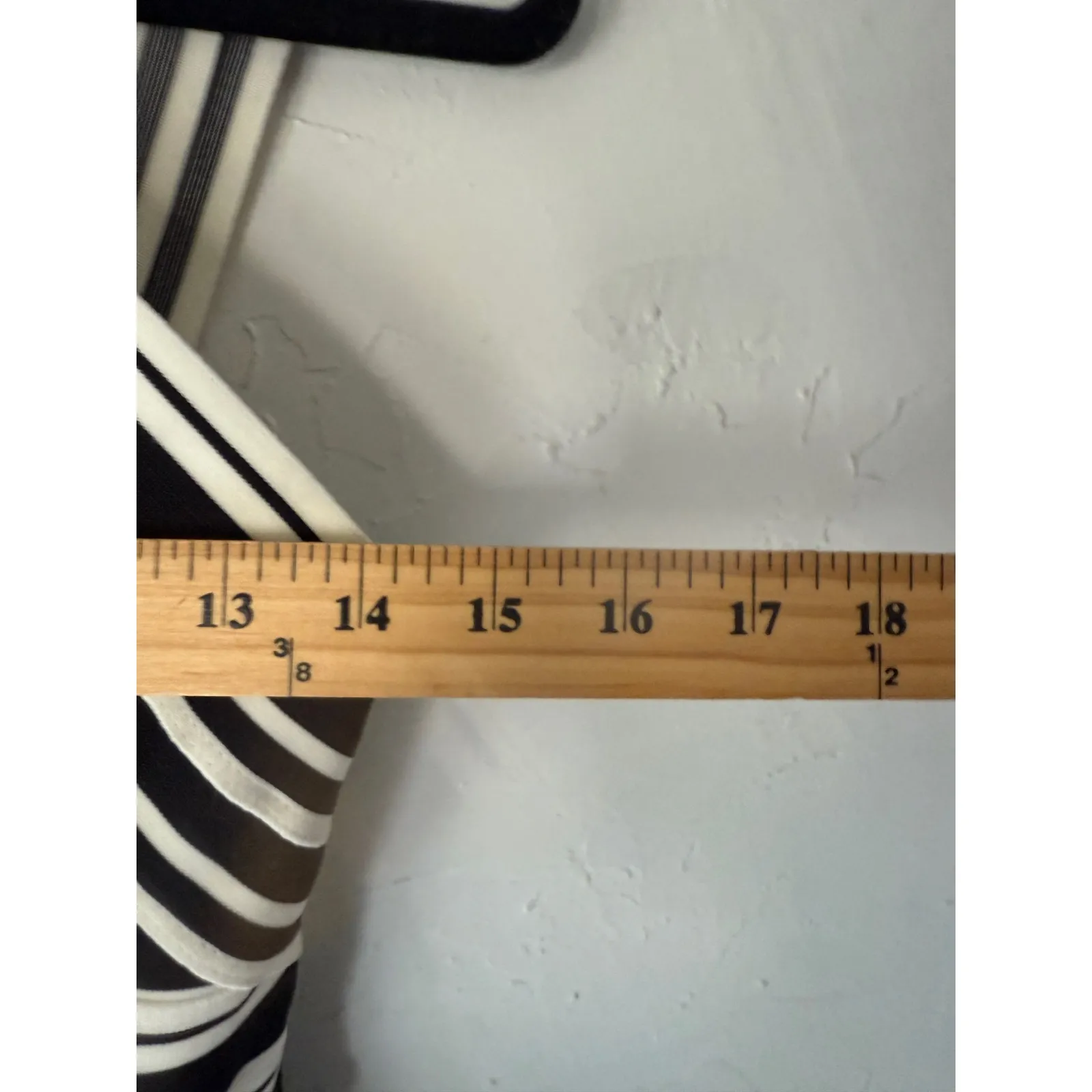 Anthropologie Maeve 2010s Striped Crossneck Black Going Out Bandage Dress Size 4 - Image 9