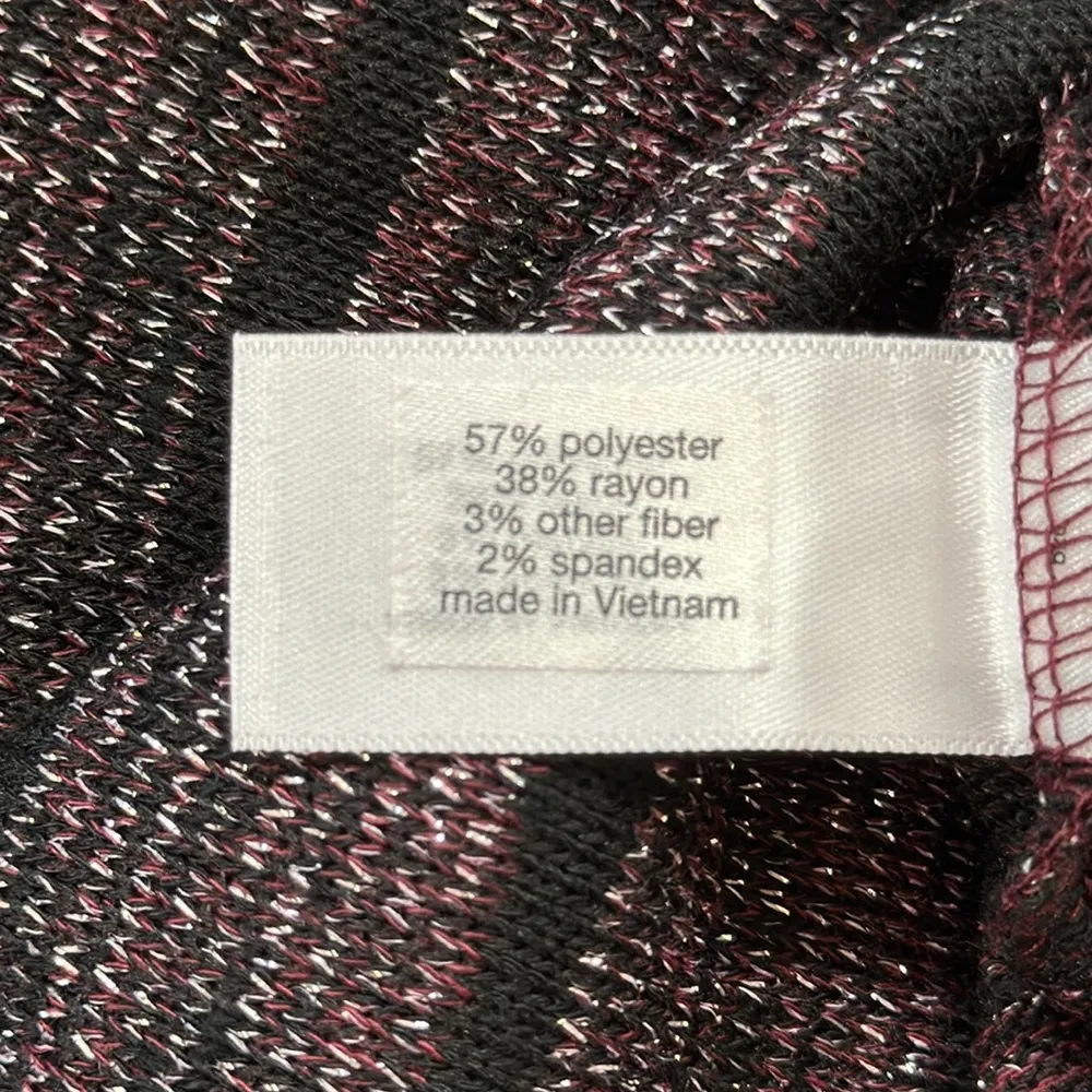 Lane Bryant NWT Black Pink Metallic Sparkle Striped Sleeveless Swing Tank Top - Image 10