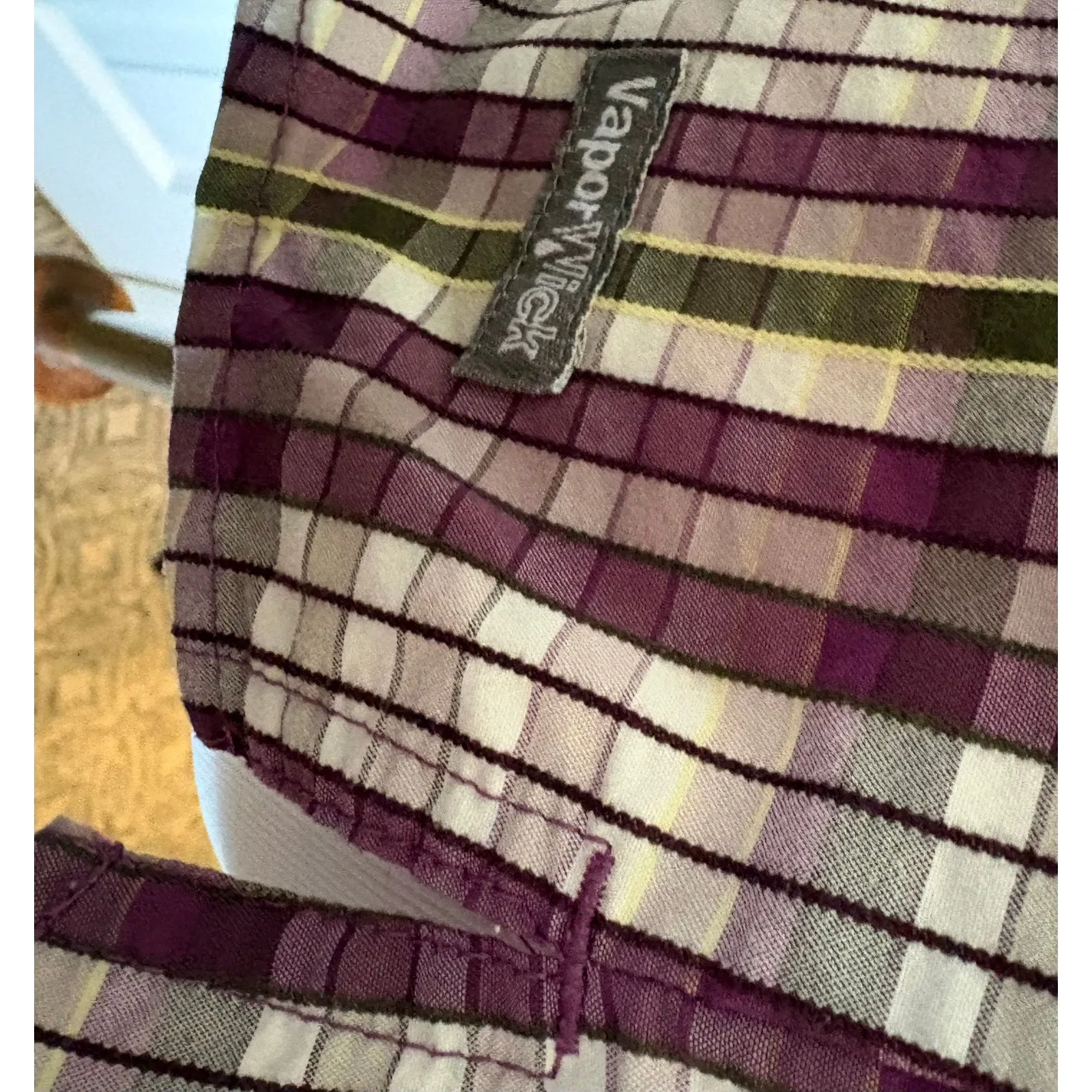 The North Face plaid hiking shirt in purple plaid size Large women's - Image 8