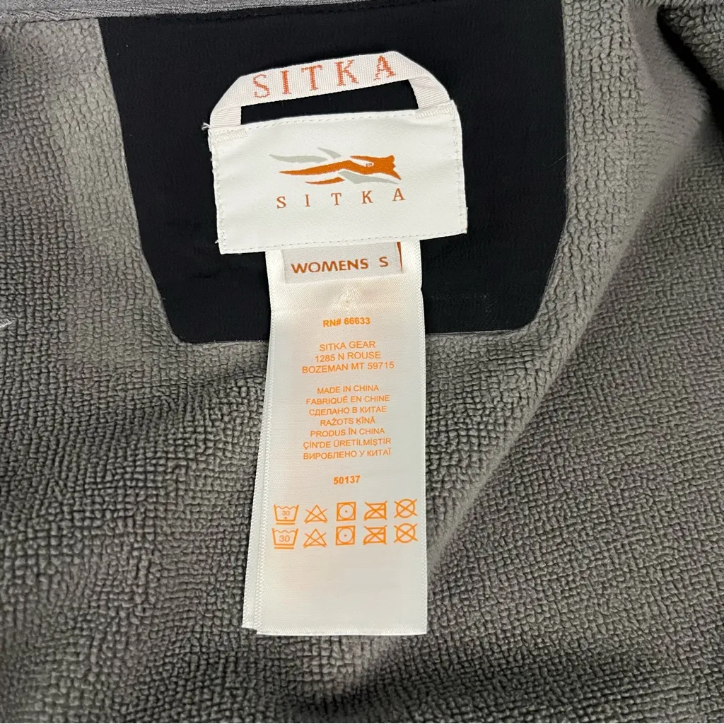 Sitka Gear Women’s Jetstream Goretex Vest Water Repellent Hunting Black Size S - Image 7