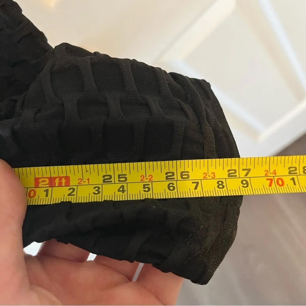 Black Scrunched Trending Athletic Leggings Size M Size M - Image 5