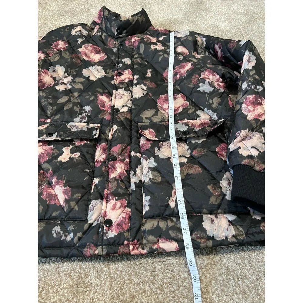 Urban Outfitters puffer jacket floral size M - Image 8