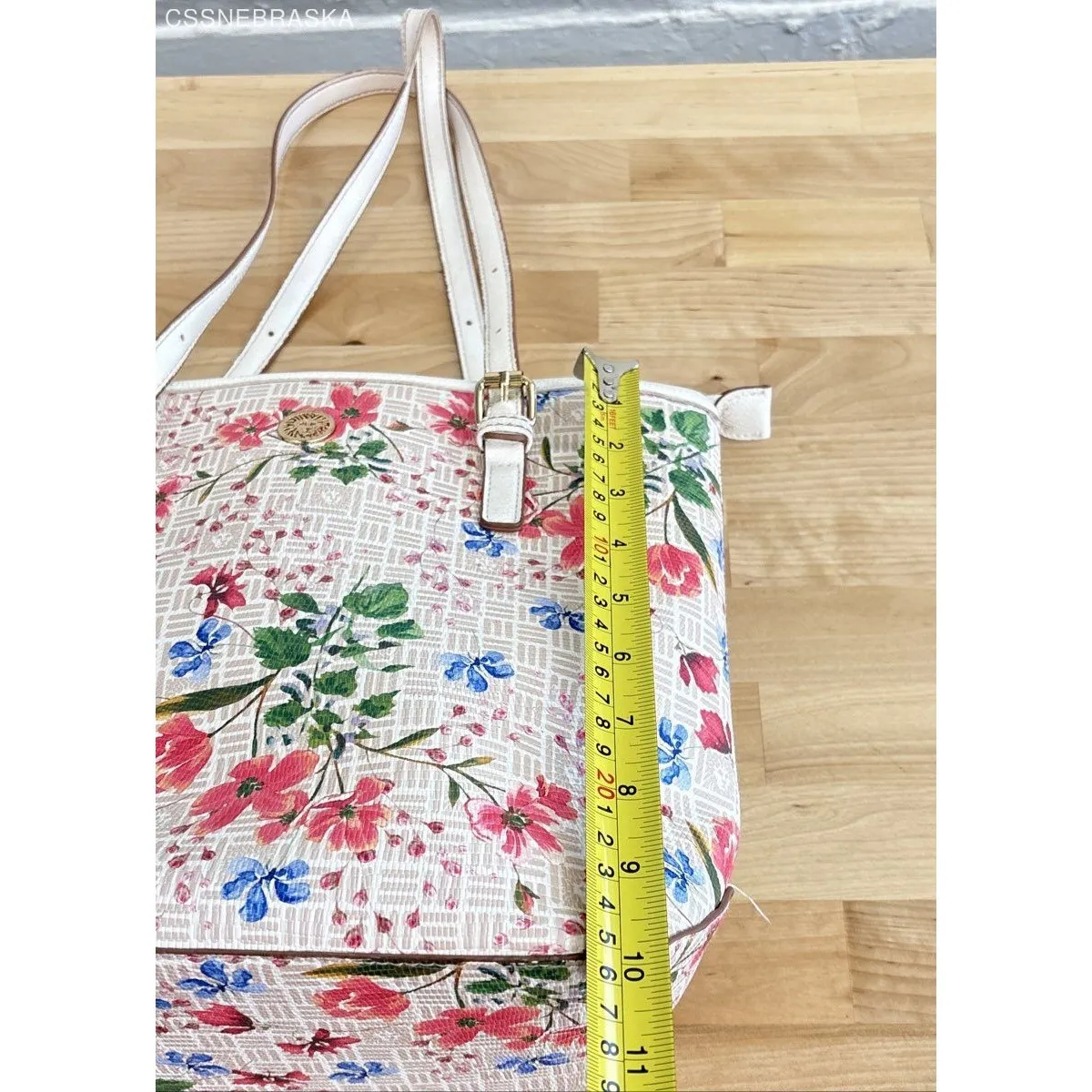 Anne Klein Multicolor/Floral Print Women's Medium Tote Handbag - Image 6