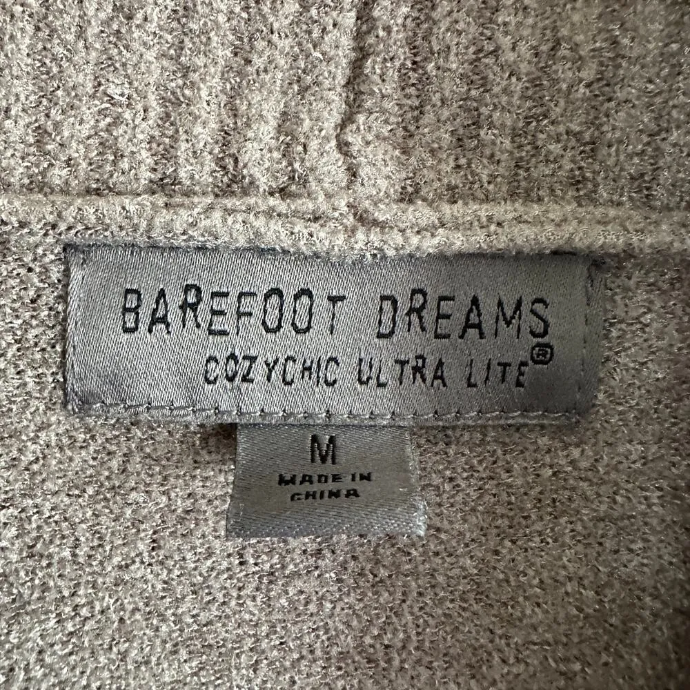 BAREFOOT DREAMS | CozyChic Ultra lite Belted Drape Ribbed Cardigan | Medium - Image 3