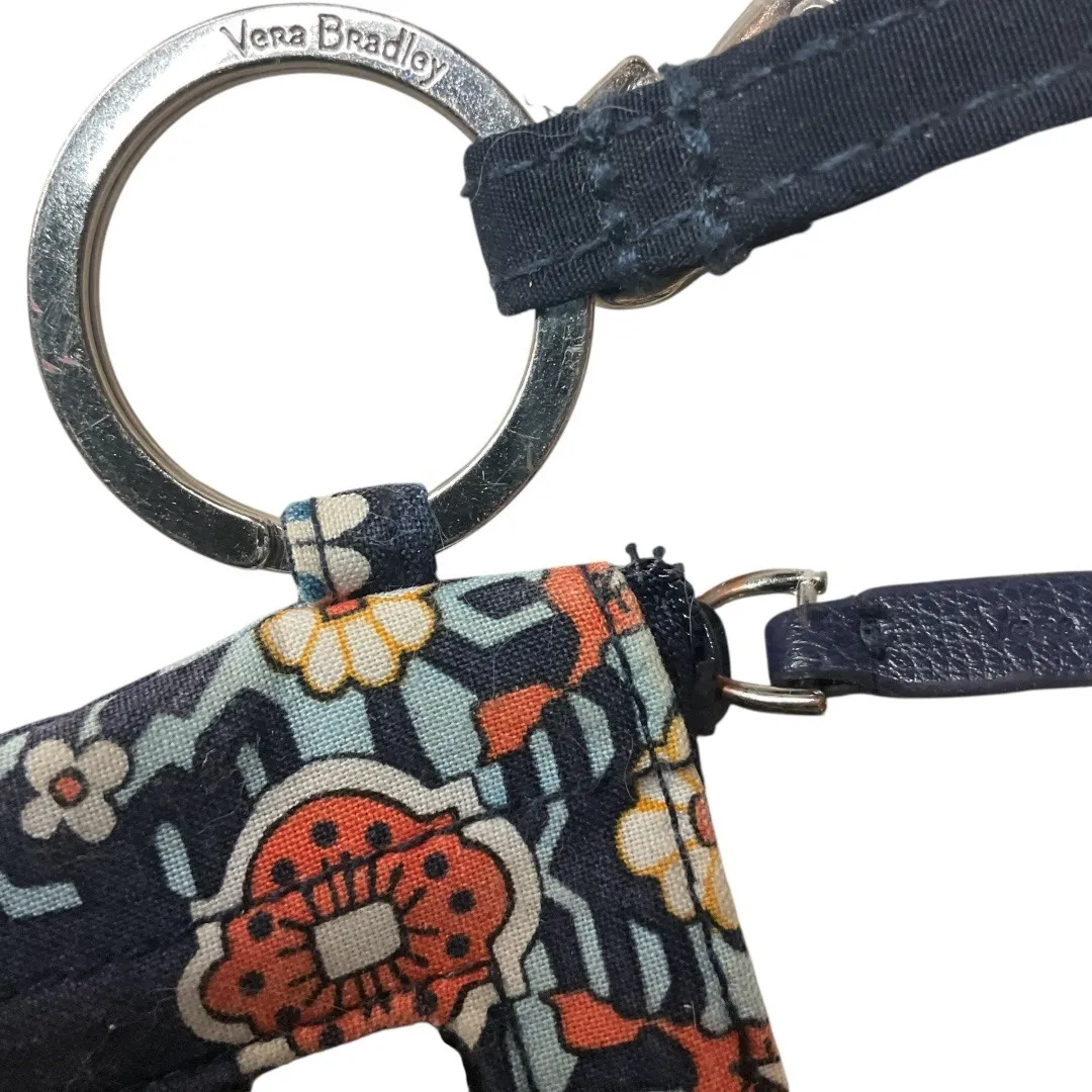 Vera Bradley Zip ID Case Card Coin Purse Bag Mini Wallet Key Chain With Lanyard - Image 5