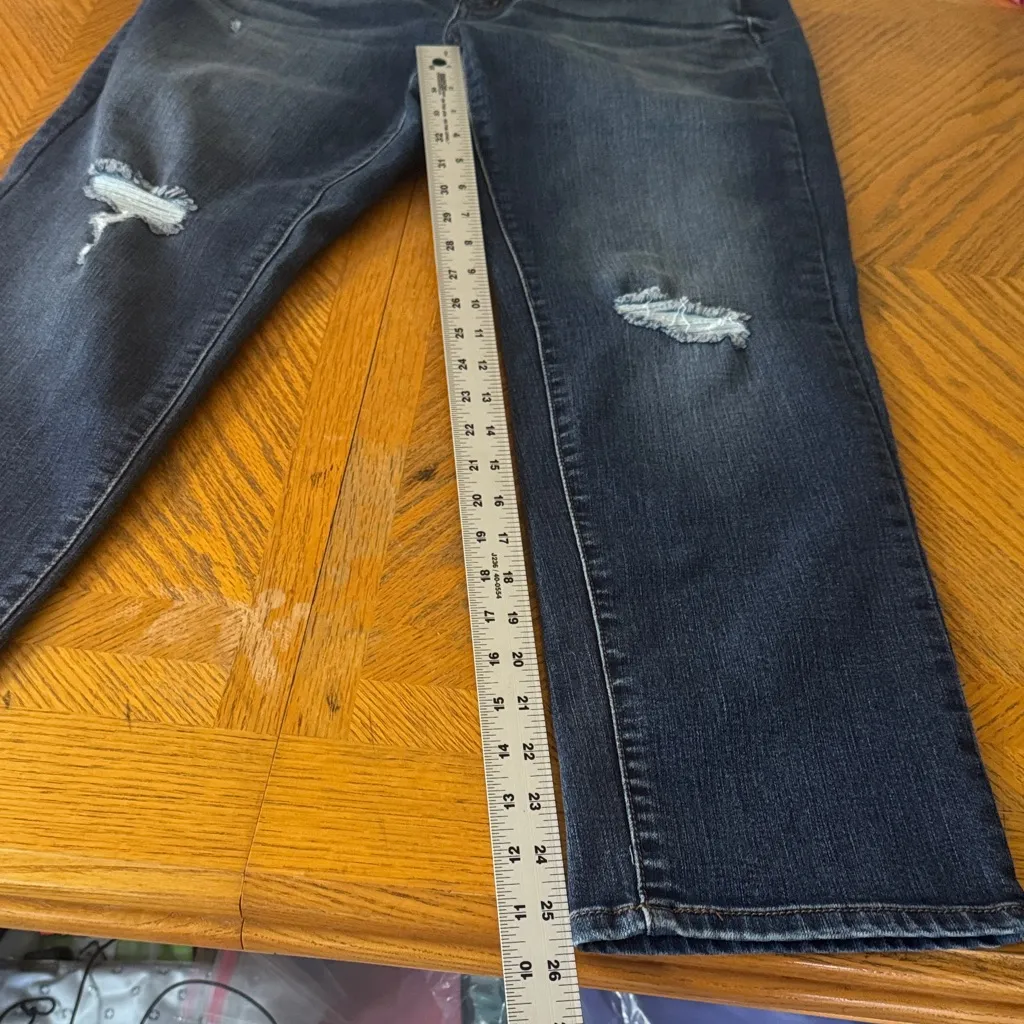Time and Tru Dark Blue Slim Jeans Size 12 - Image 6