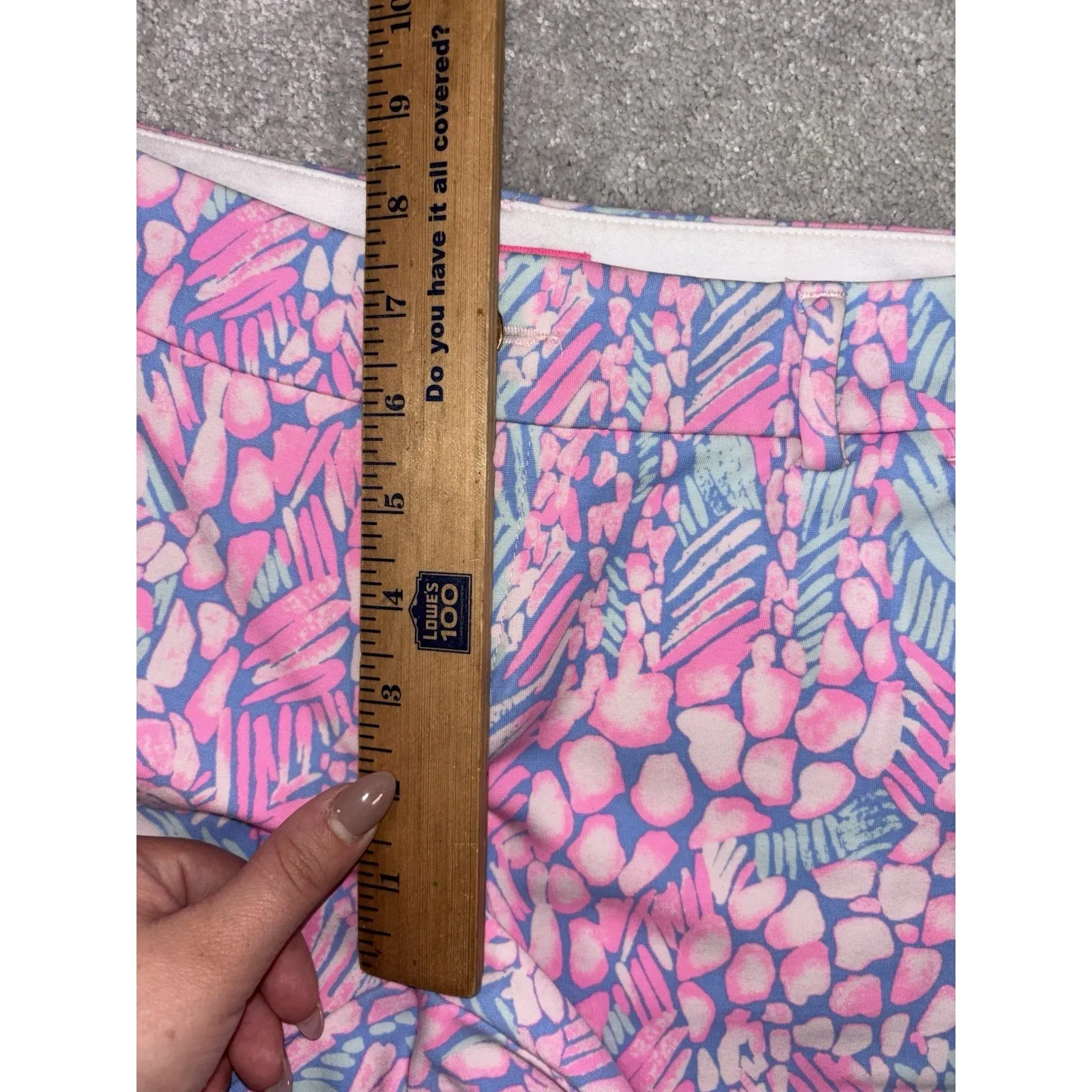 Lilly Pulitzer Jayne Knit Shorts Pink Sorbet Size 2 Tropical Bright - Image 6