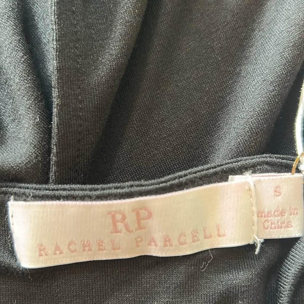 Rachel Parcell Black Slit Front Midi Dress Size Small NWT - Image 9