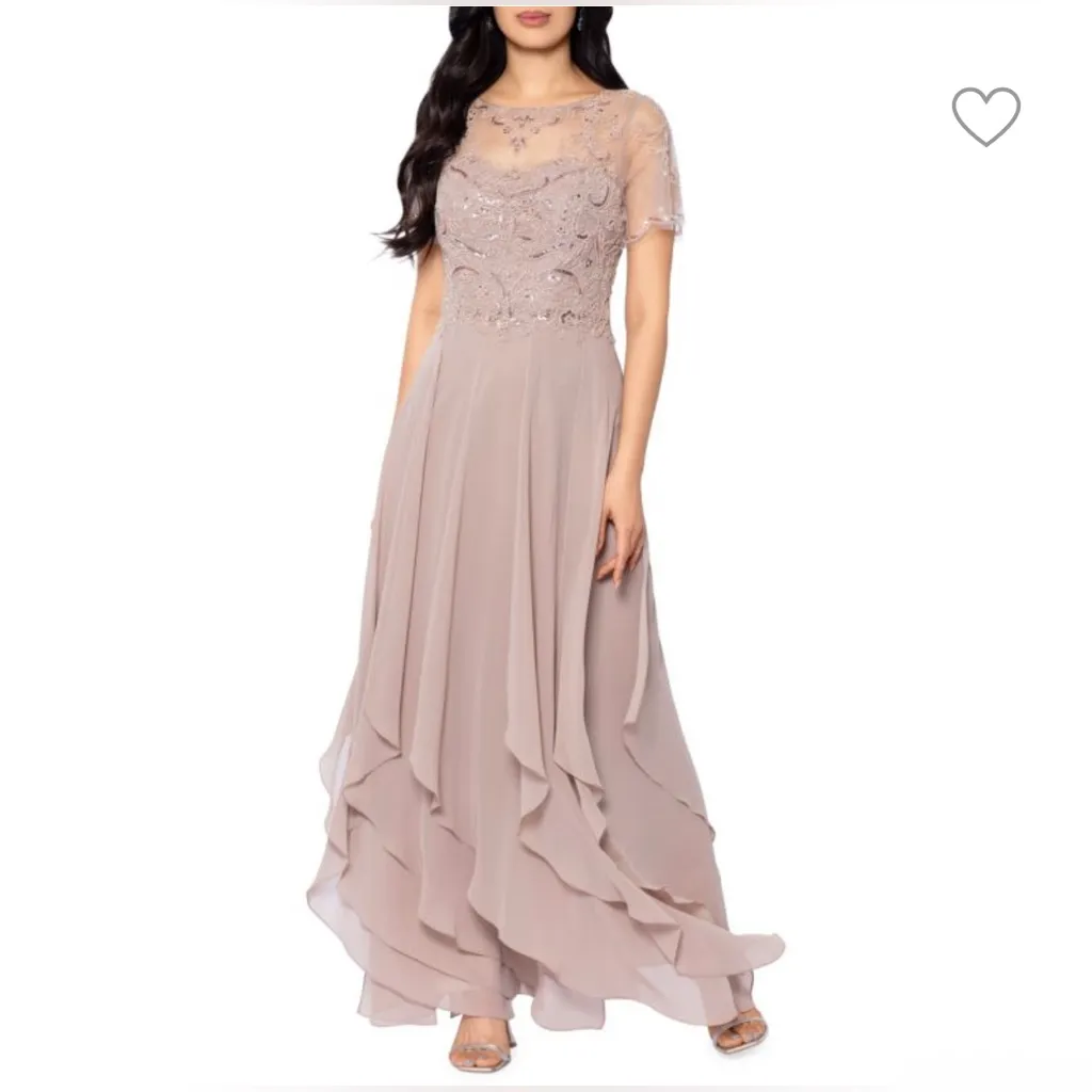 Xscape Mauve High Low Dress - Image 4