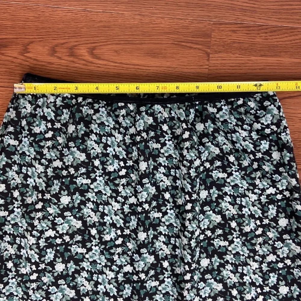 Vintage Blue Maxi Skirt in Black Green All - Image 10