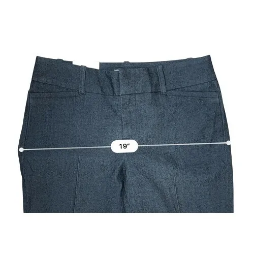 Calvin Klein Lightweight Denim Modern‎ Ankle Pants Indigo Blue 6 Career Designer - Image 6