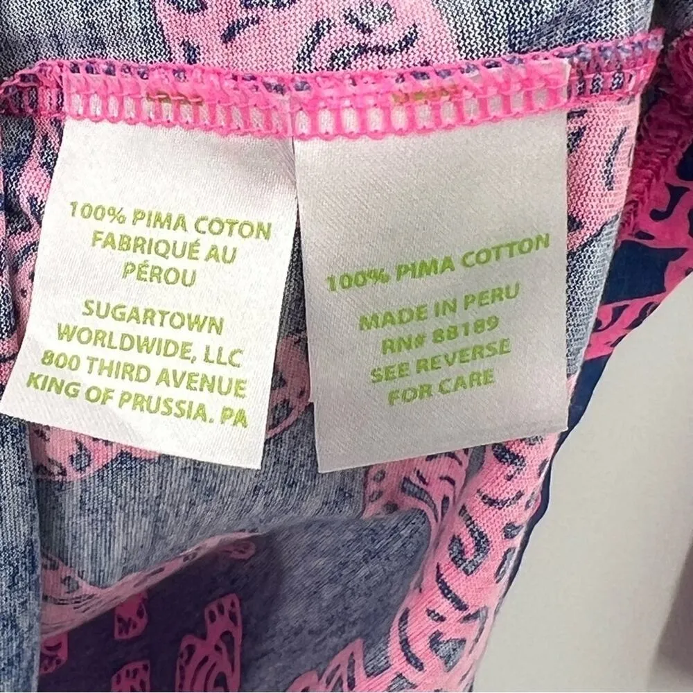 Lilly Pulitzer Palmetto V neck Pack your Trunk elephant long sleeve top XXS - Image 8