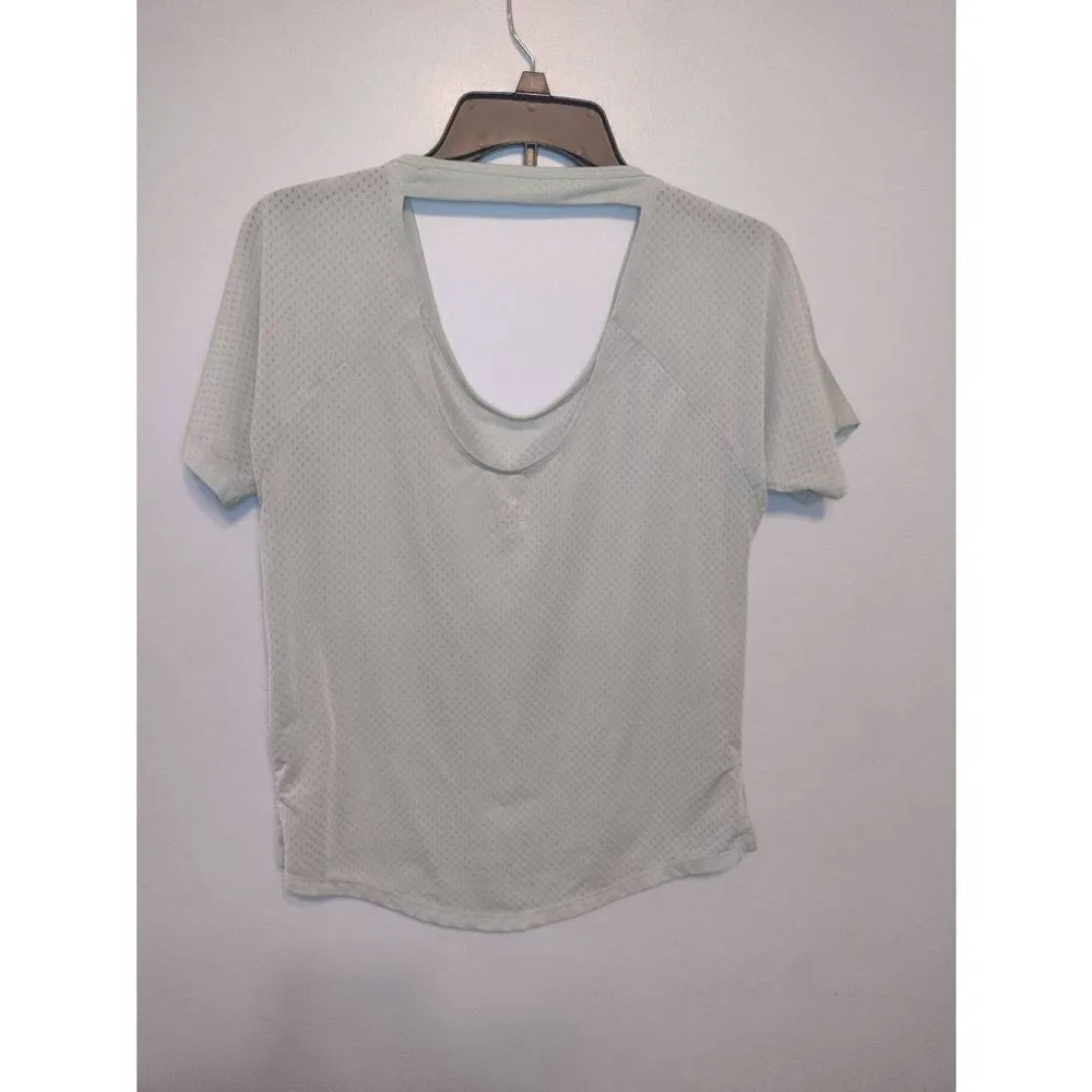 Nike size S Mesh Crop Mint Green Shirt - Image 3