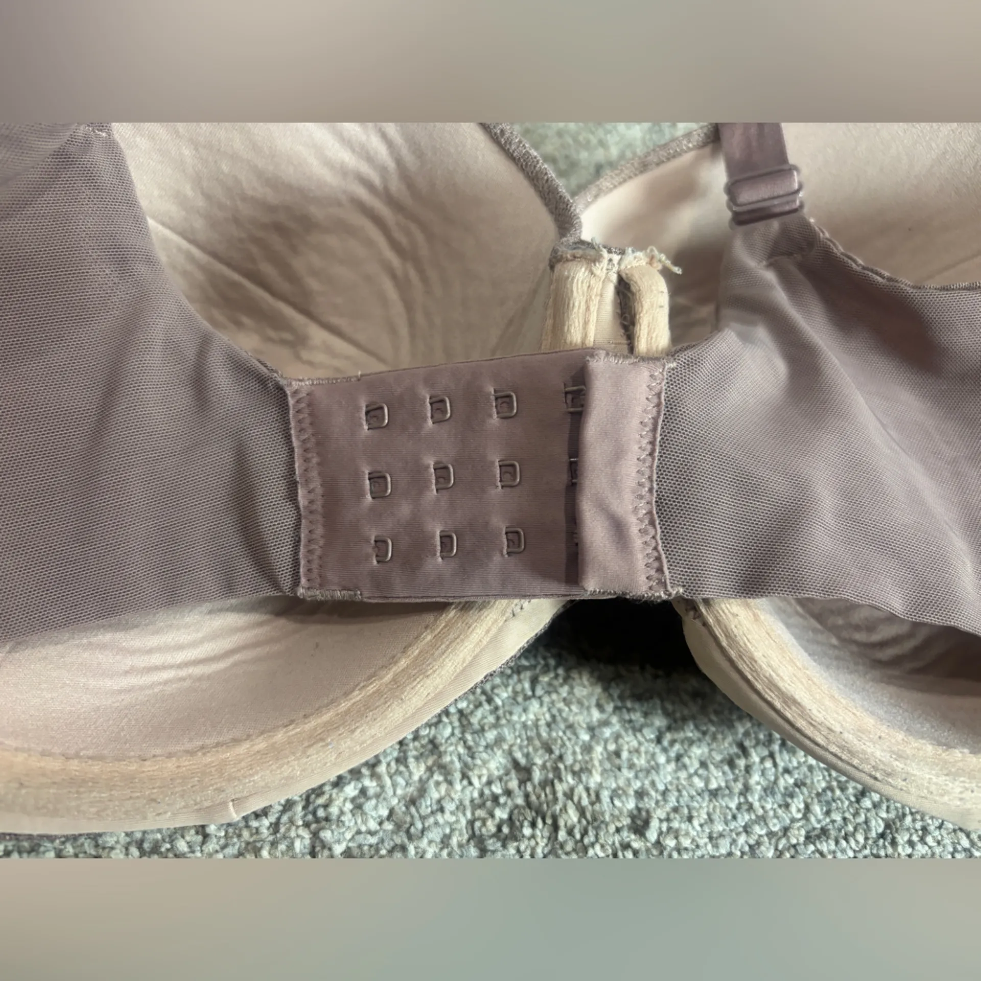 Soma Bra 36DD French Mauve Stunning Support Geo Lace Full Coverage Underwire - Image 2