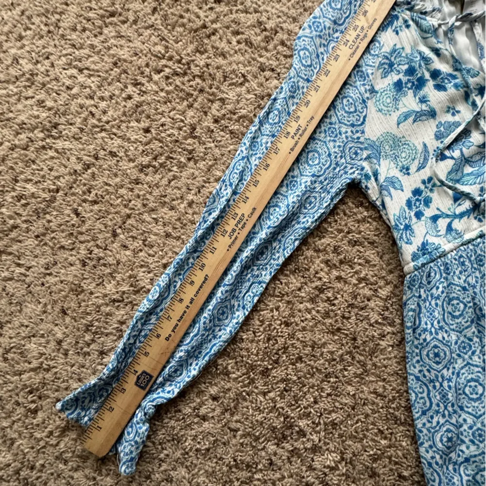 House of Harlow‎ 1960 Boho Floral Tiered Dress with Tassel Ties Size S - Image 14