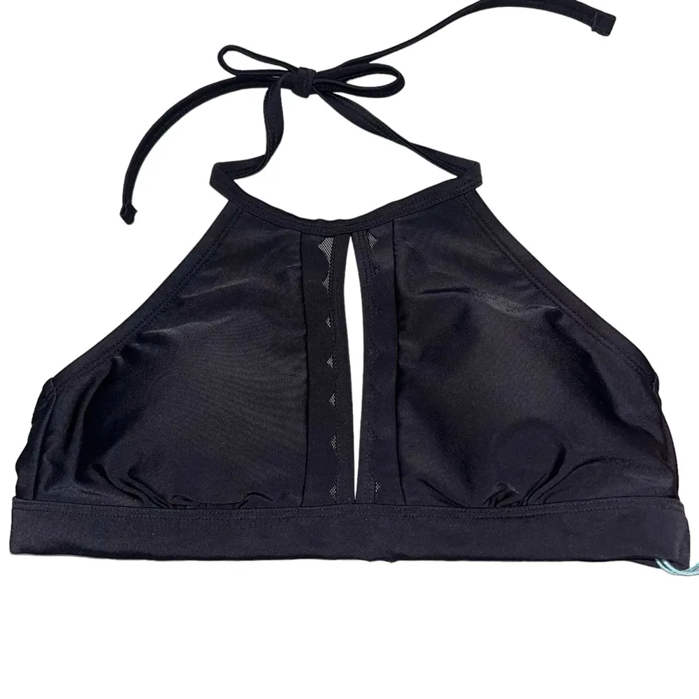 NEW Kona Sol Black Ruffle Keyhole Bikini Top size XS - Image 5