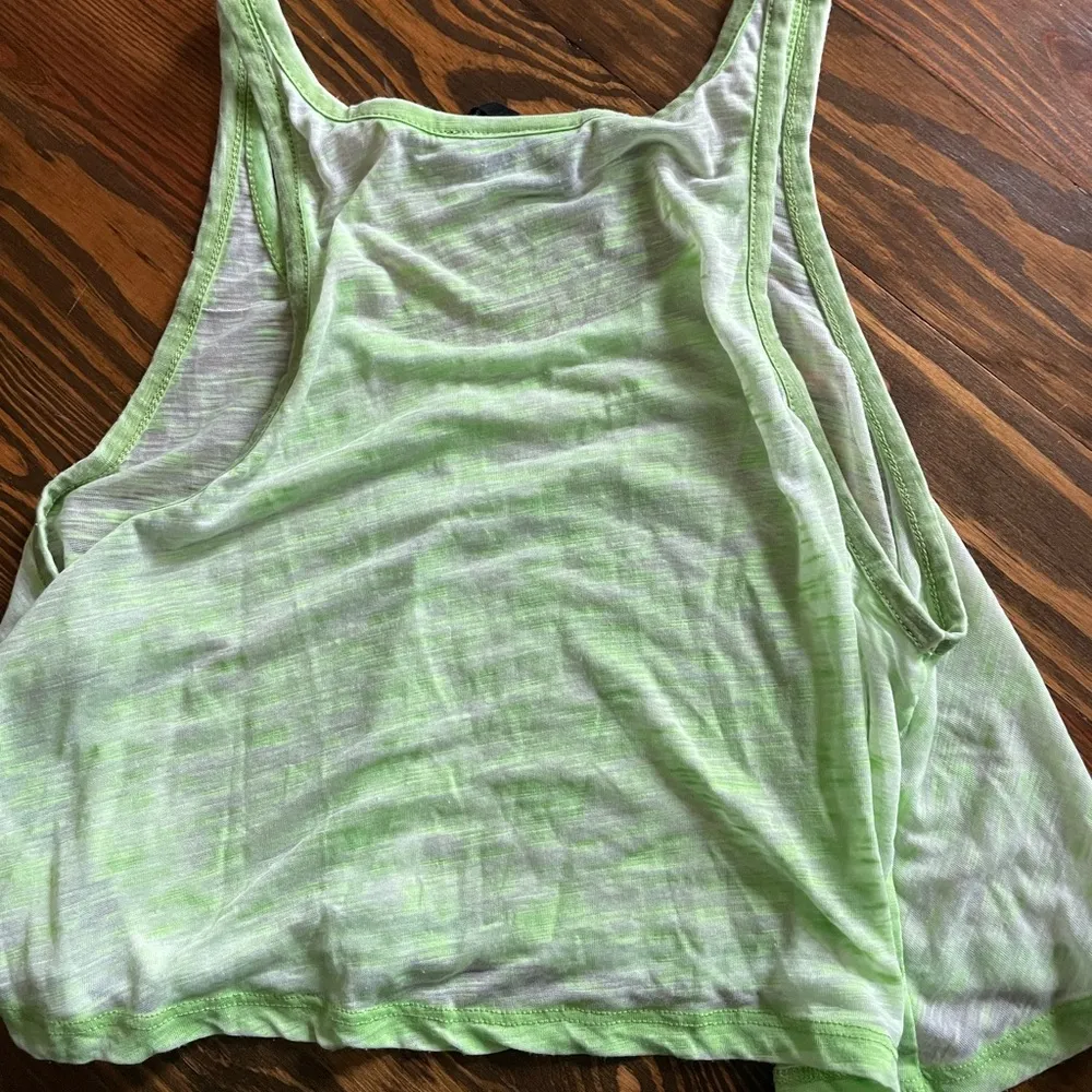 Neon Green Cropped Shirt (Cover Up) - Image 3