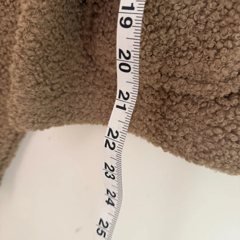 NWT JCrew Whipstitch Sherpa Buttoned Jacket -  Size M - Image 4