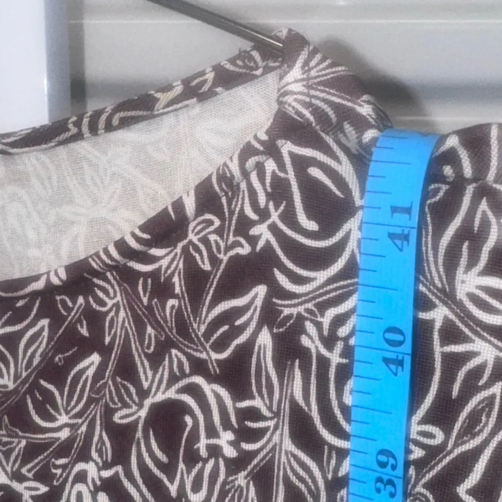 vintage Diane von Furstenberg Brown Floral Silk Dress Women's Size S - Image 5