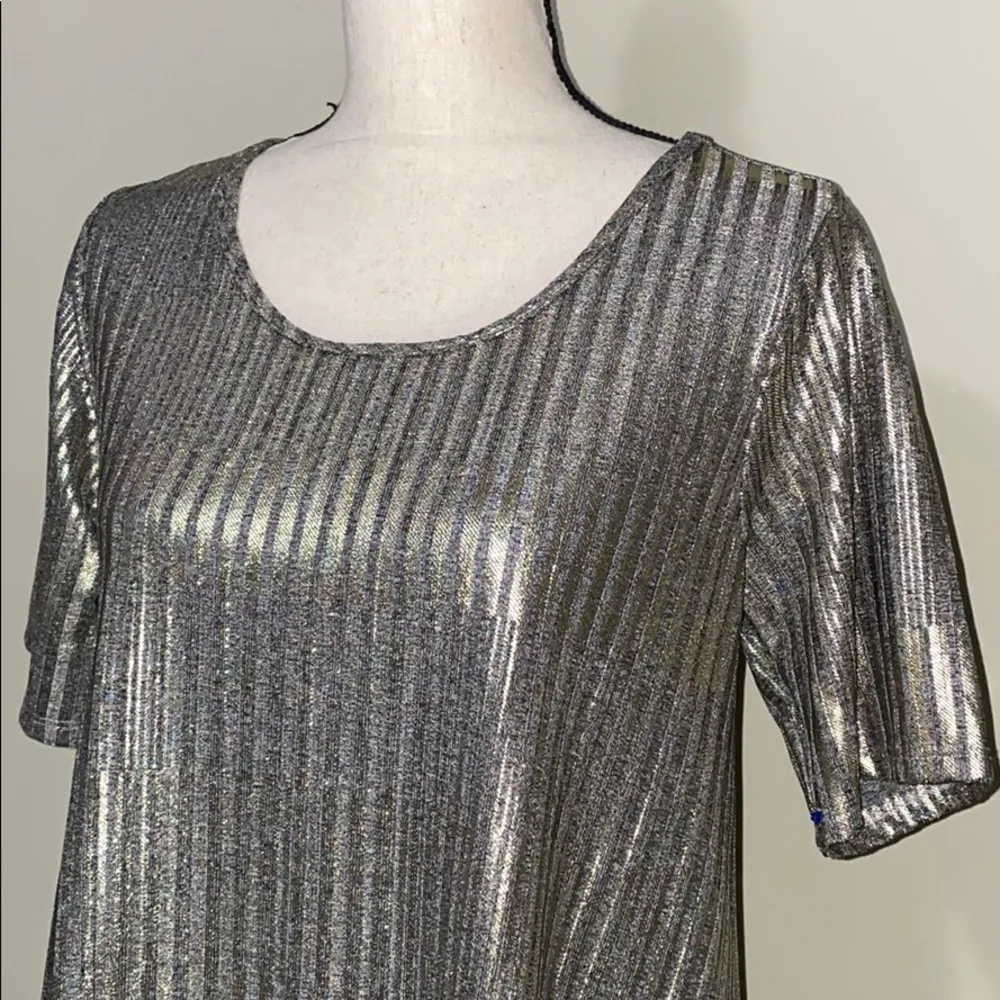 Espresso gold metallic dress size medium NWT - Image 3