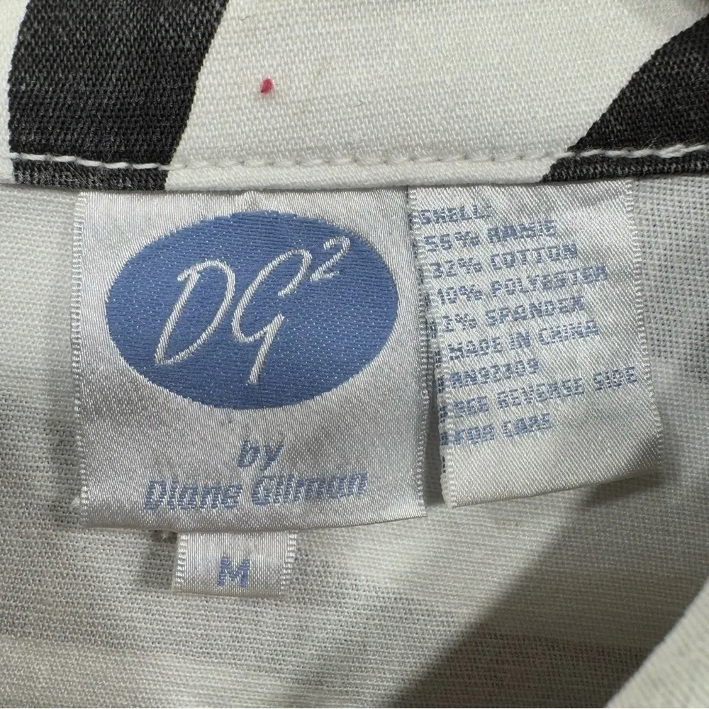 Zebra Print Jean Jacket with Rhinestones & Gold Buttons Diane Gilman DG2 Mobwife Black Size M - Image 7