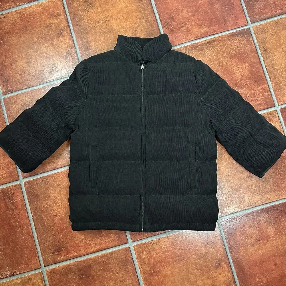 Masaki Matsuka Black Zip Ribbed Texture Jacket Womens Size Large - Image 8