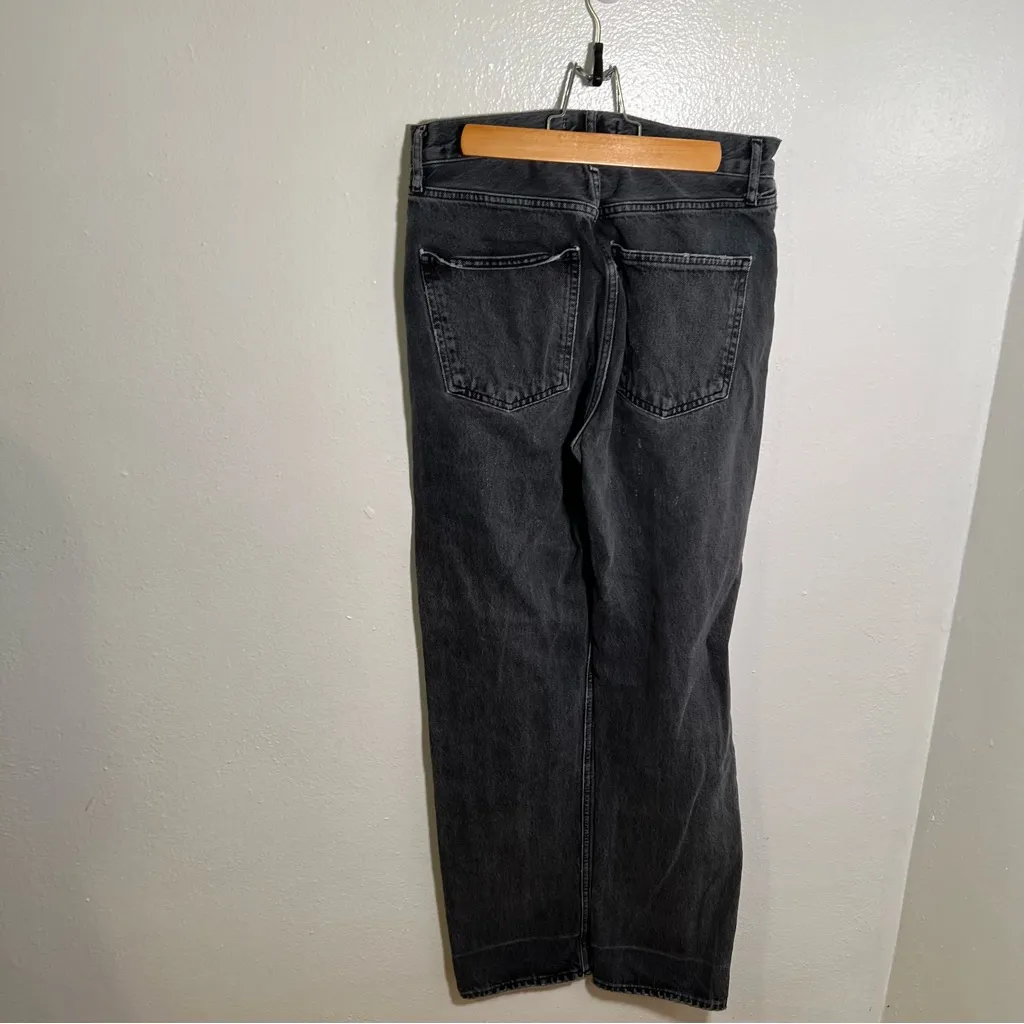 AGOLDE 90’s Pinch Jean Black Tea Button Fly 26 - Image 9