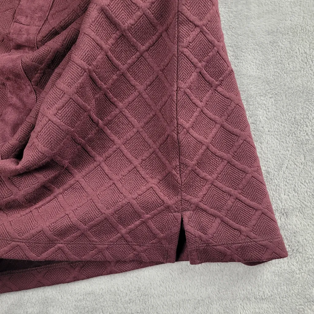 Soft Surroundings Women's Jacquard Dorothy Pullover in Merlot Size 3X - Image 9
