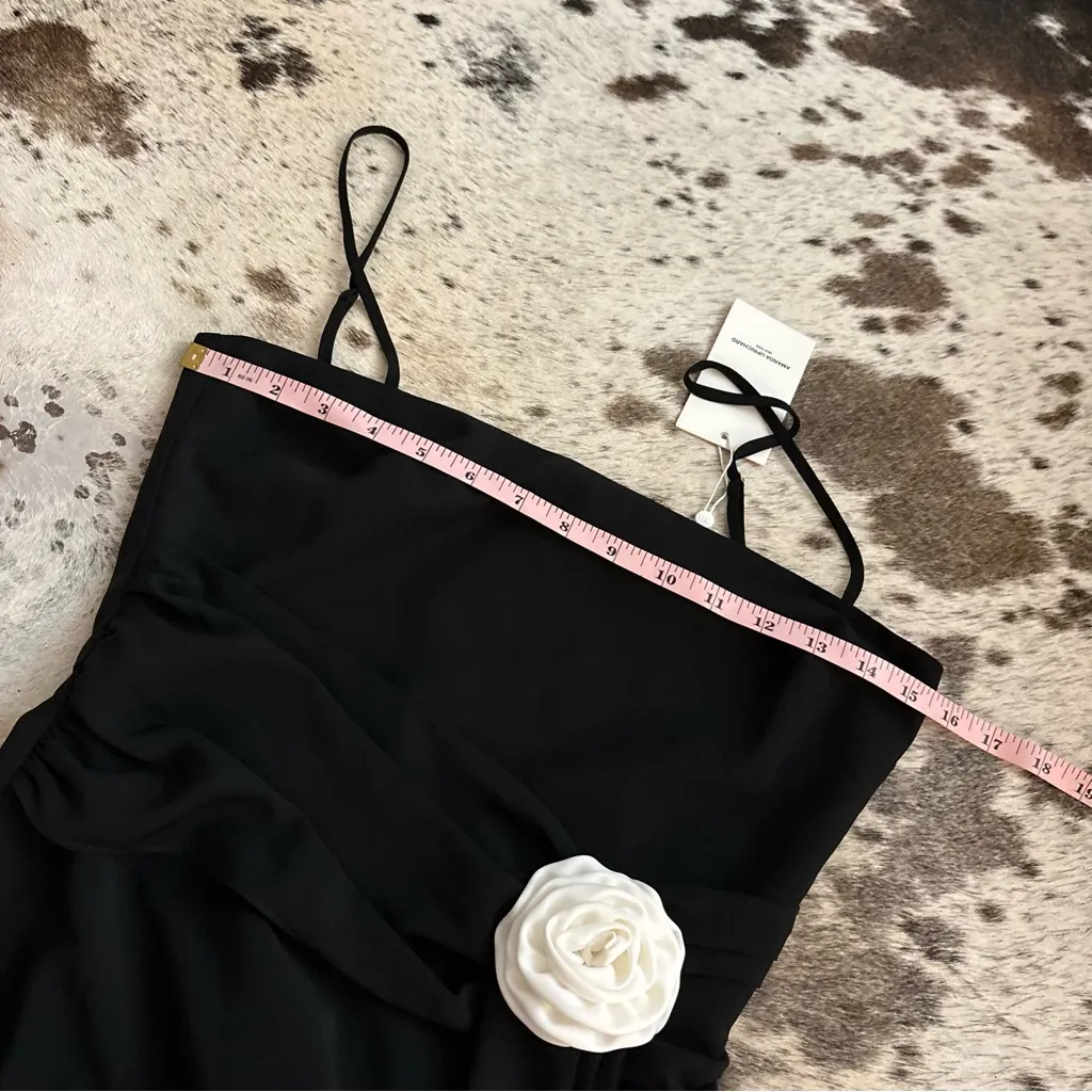 AMANDA UPRICHARD Isabel Dress in Black Rose Y2K Mini NWT - Image 9