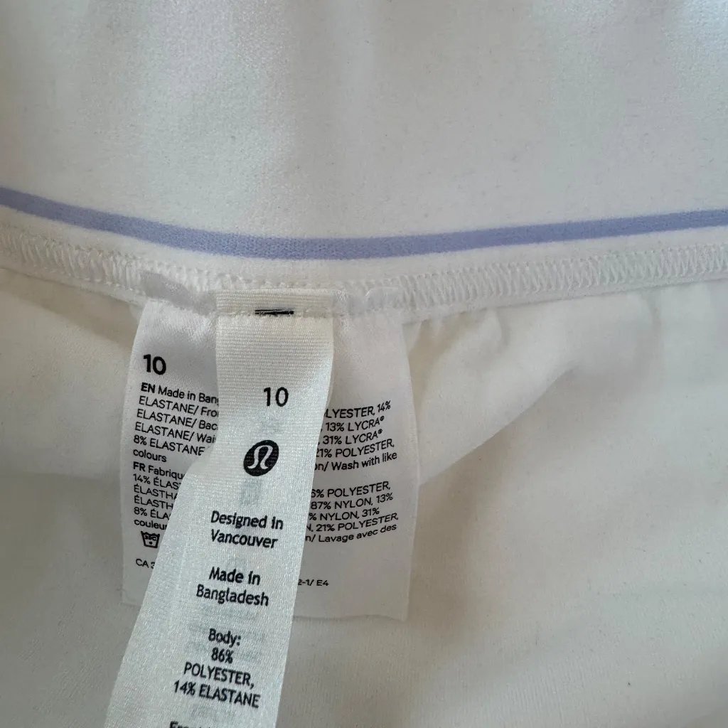 Lululemon Court Rival High-Rise Tennis Skirt White - Image 4