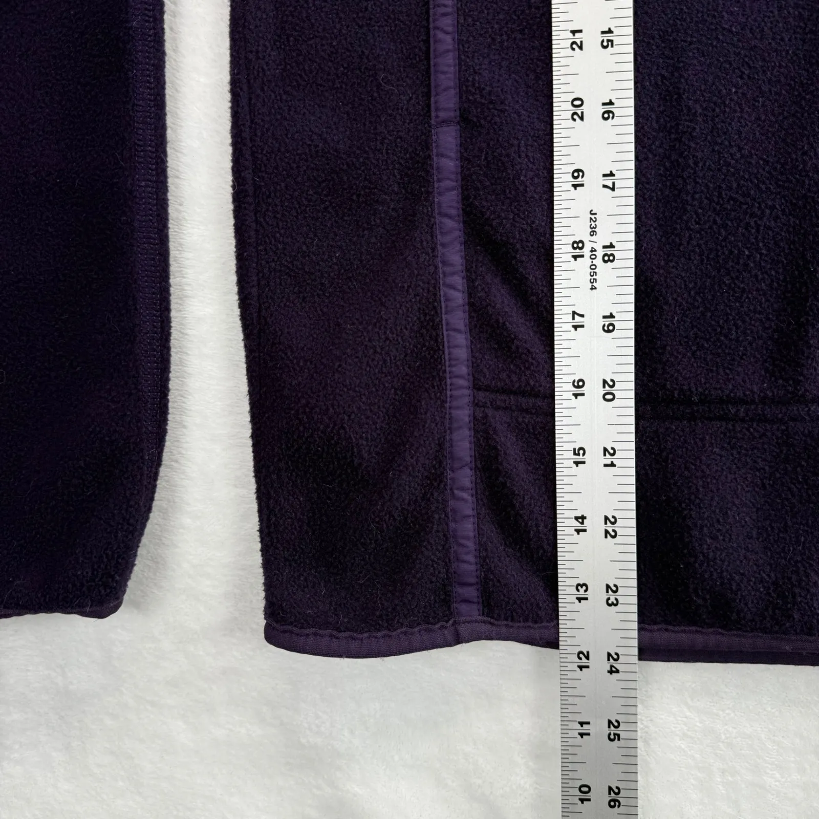 Patagonia Fleece Pullover Jacket Purple Full Zip USA Made Small - Image 6