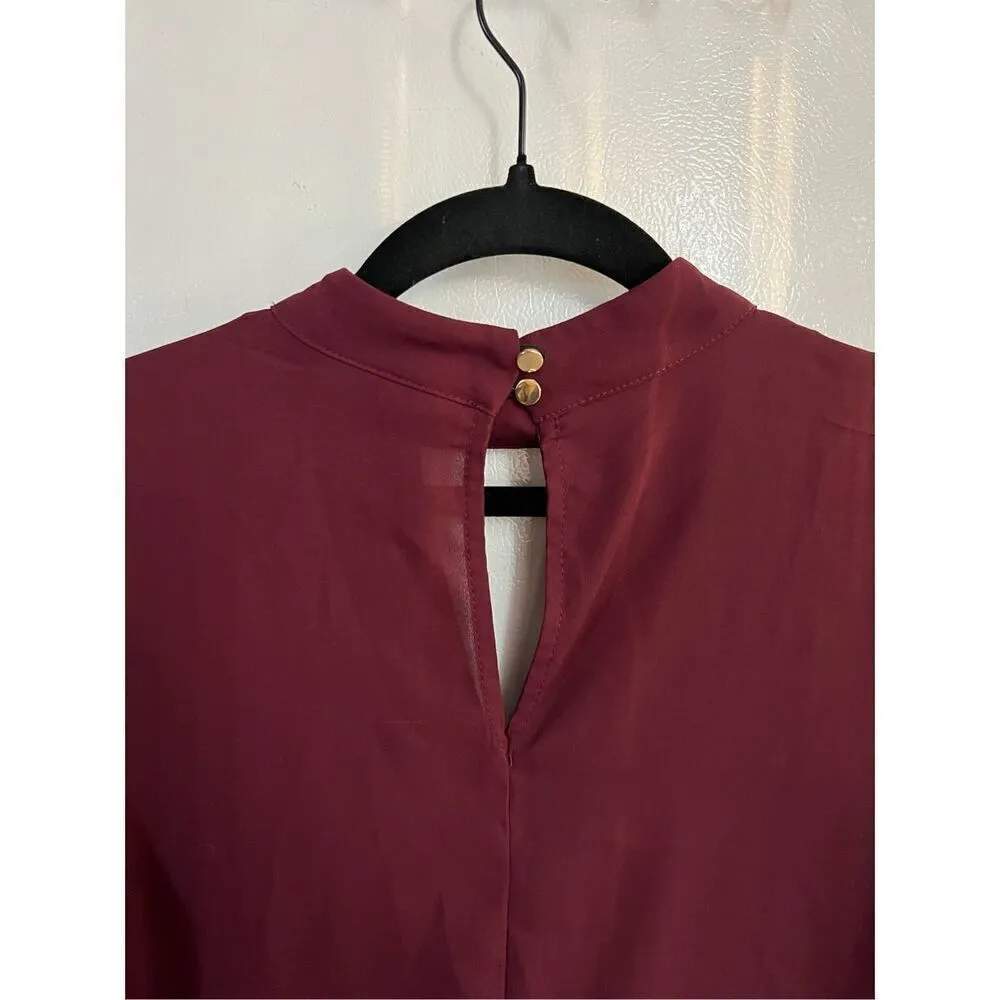 Apt. 9 Maroon Tank Top Woman’s Size Medium - Image 5
