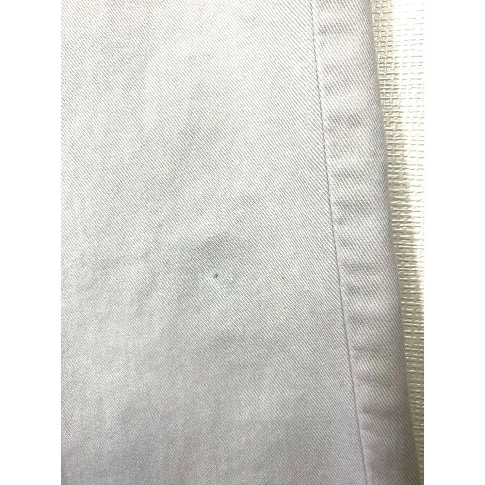 Vtg Polo Jeans Co‎ Ralph Lauren Saturday Jeans Womens Sz 6 Off White Flag Logo - Image 6