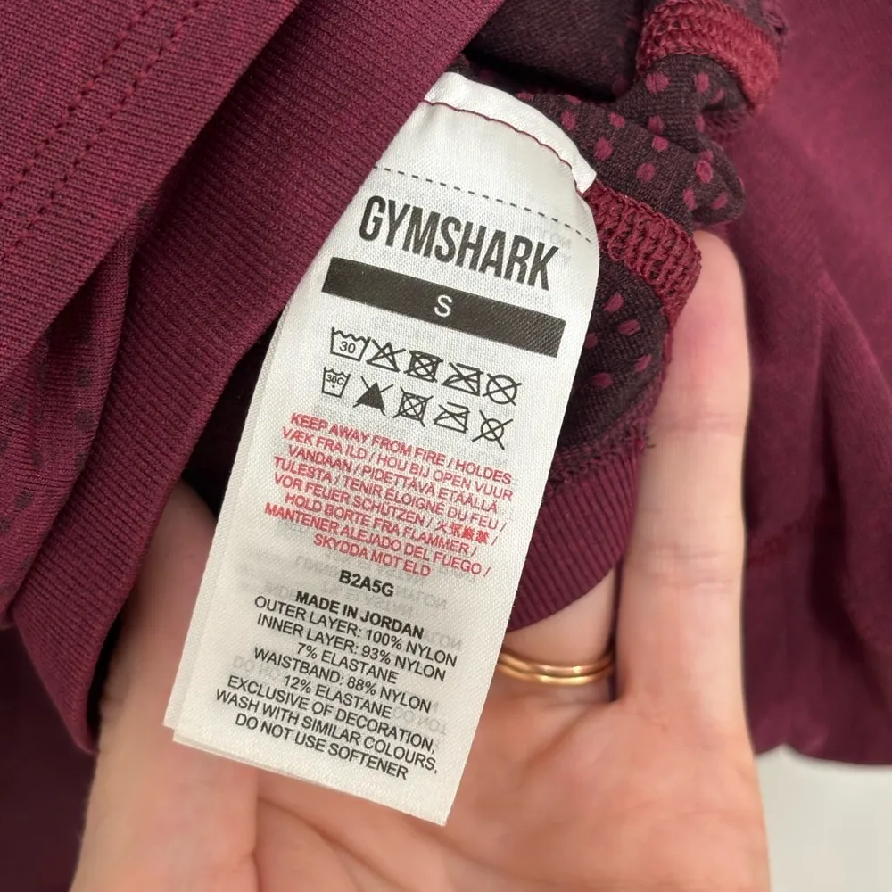 GYMSHARK Vital Seamless 2.0 2-in-1 Shorts in Baked Maroon Marl - Size S - Image 4