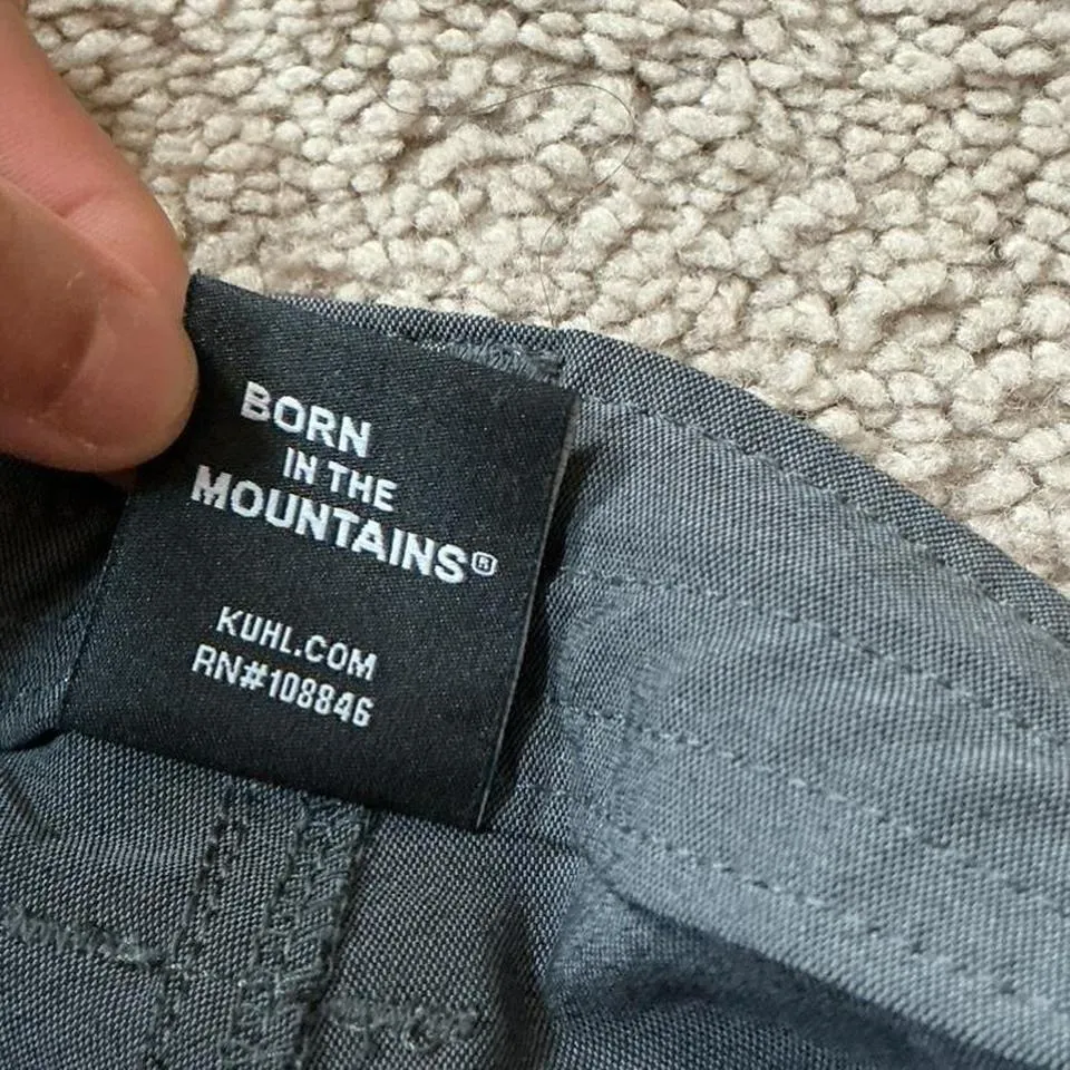 Kuhl Womens Size 4 Capri Pants Gray Outdoor Hiking Zip Pockets Drawstring Hem - Image 7