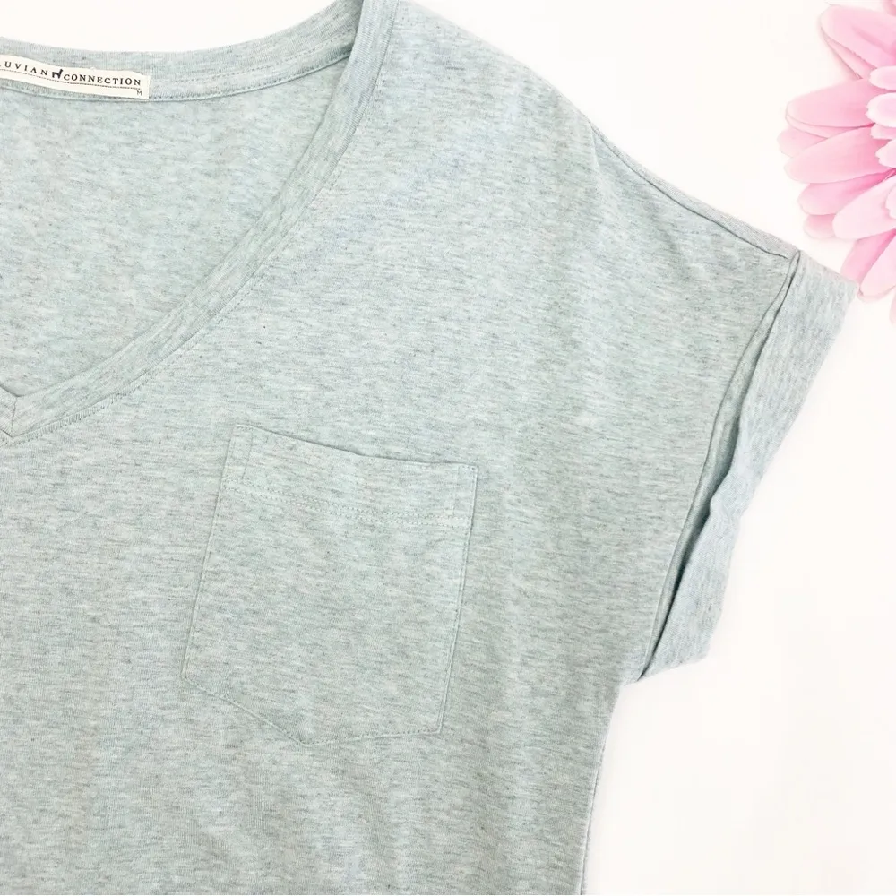 Peruvian Connection Malibu Cotton Modal Jersey Knit Maxi T-Shirt Dress: Seafoam - Image 7