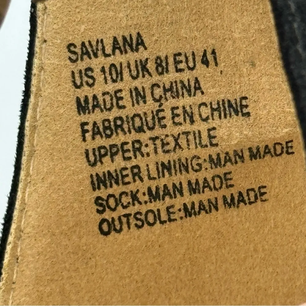 Just Fab Black Savlana Embellished T-Strap Sandals Women's Sz 10 Zipper Back - Image 6