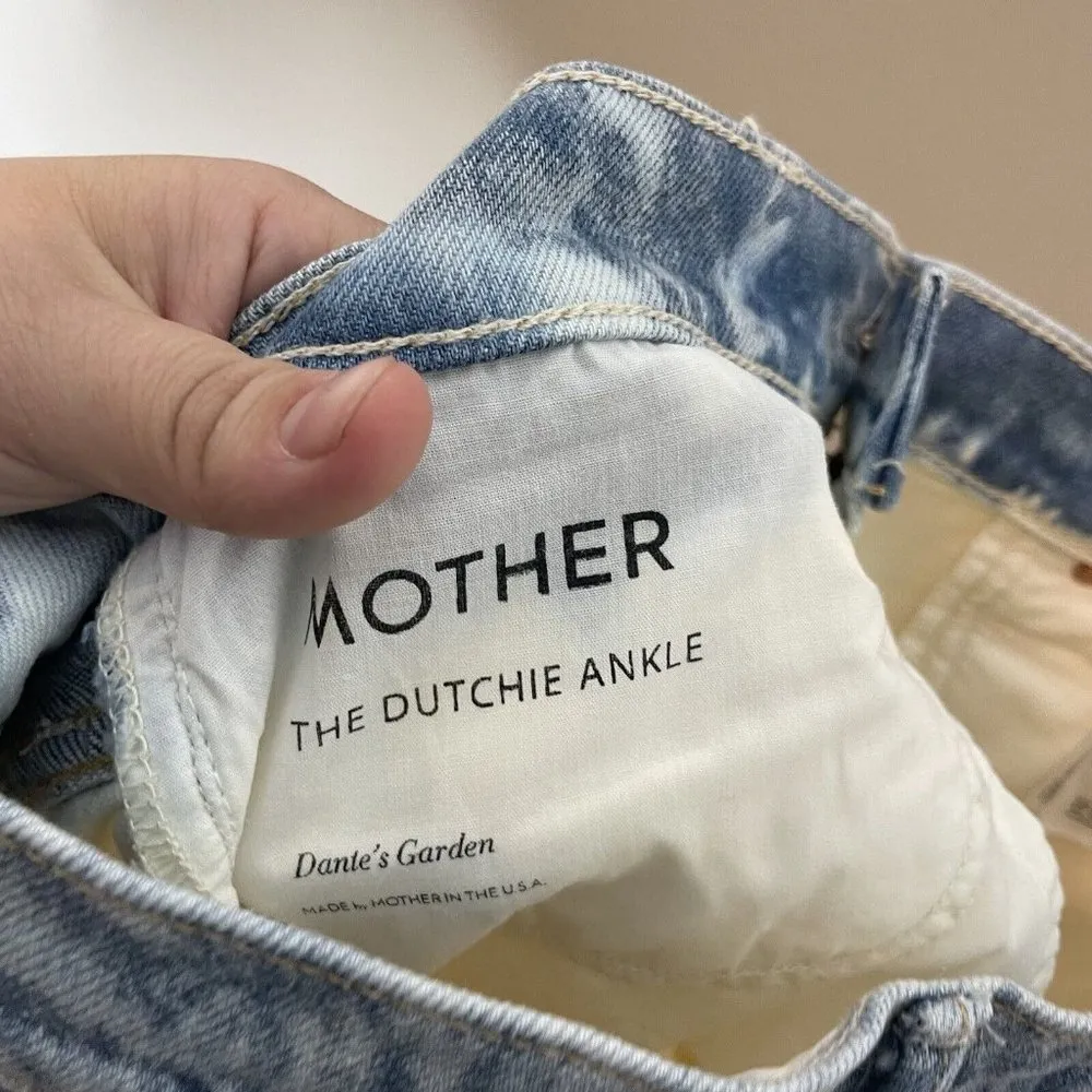 Mother Superior The Dutchie Dante’s Garden Blue White Bleach Wash Jeans 27 - Image 11