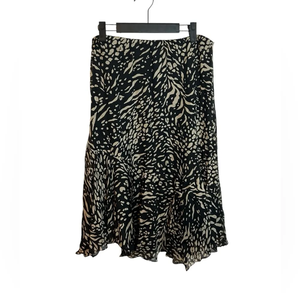 NWT Dana Buchman Vintage Silk Patterned Asymmetrical Skirt - Image 2