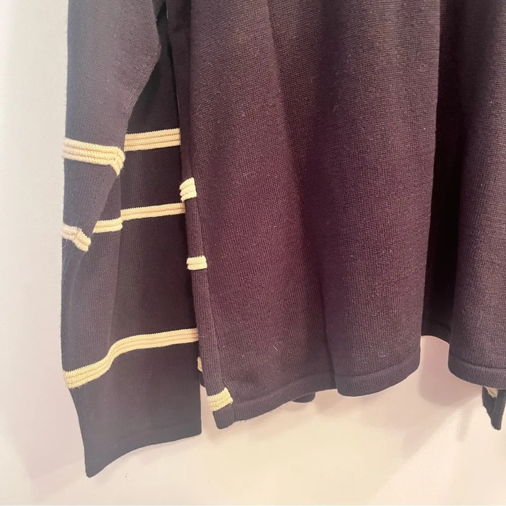 L Norton McNaughton Black and Cream striped Cardigan Shirt Set - Image 8