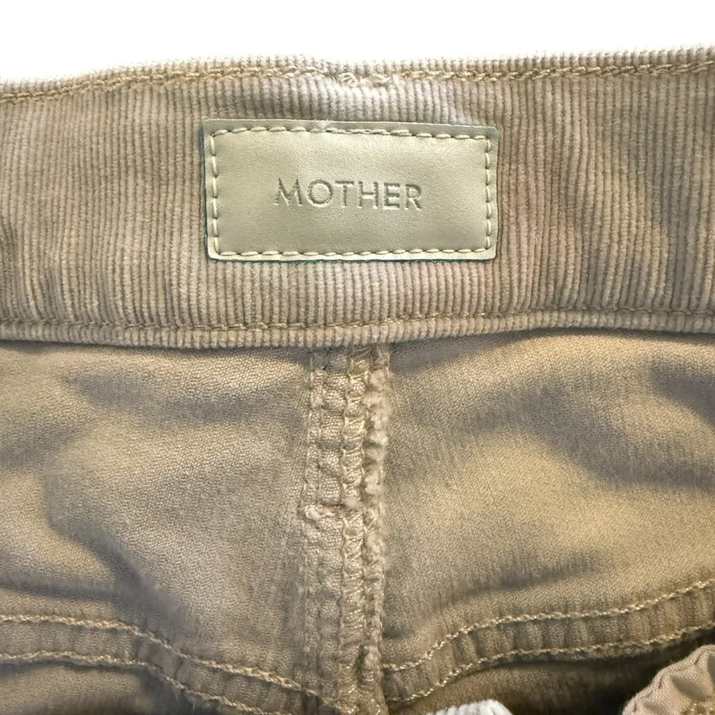 Mother Mid Rise Dazzler Ankle Fray Hopscotch Stone Blue Corduroy Women’s size 25 - Image 11