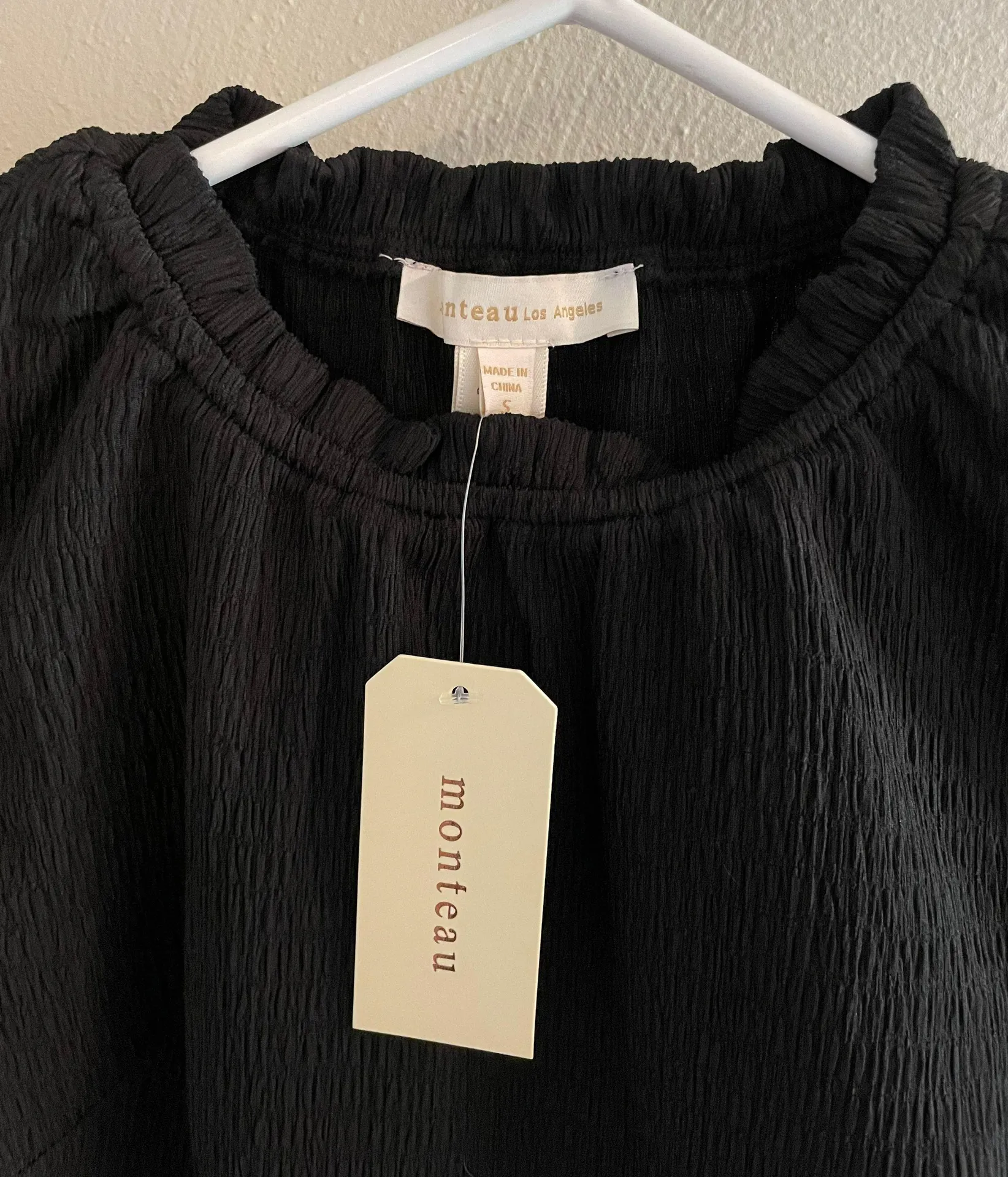 Black Short Sleeve Blouse NWT - Image 5