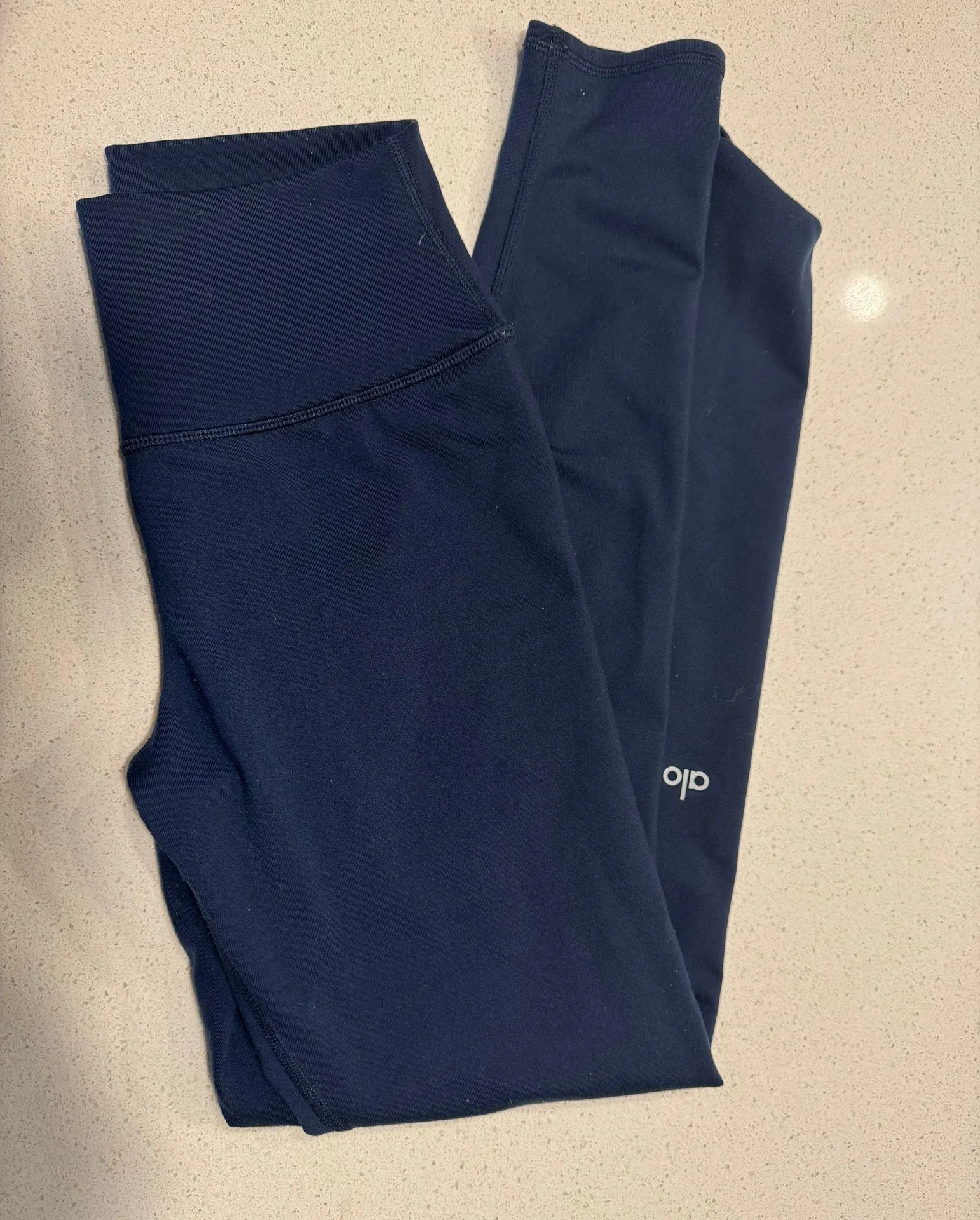 Alo Winter Warm Leggings In Navy - Image 4