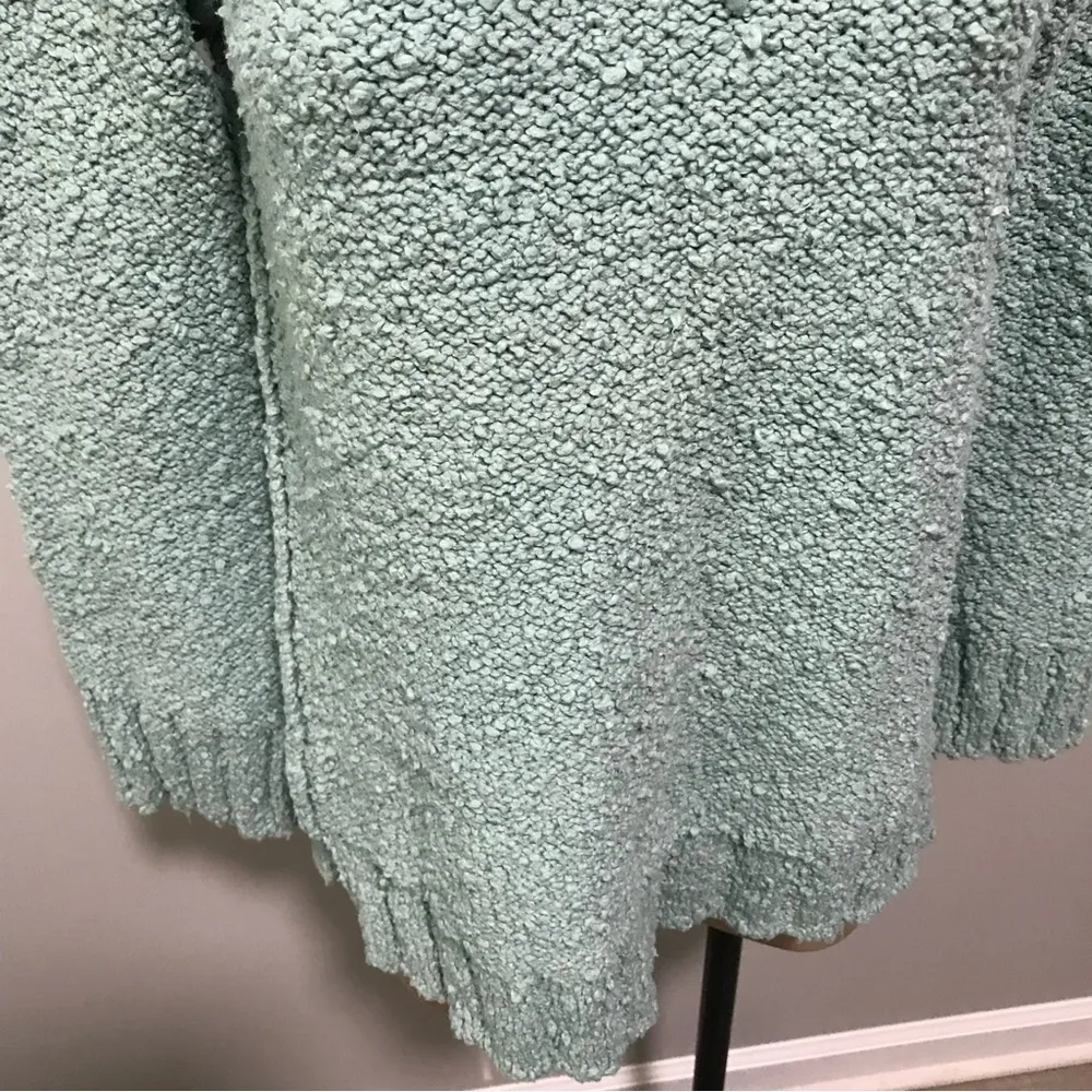 Moth Anthropologie Popcorn Mock Neck Boucle Sweater Small Womens Blue - Image 5