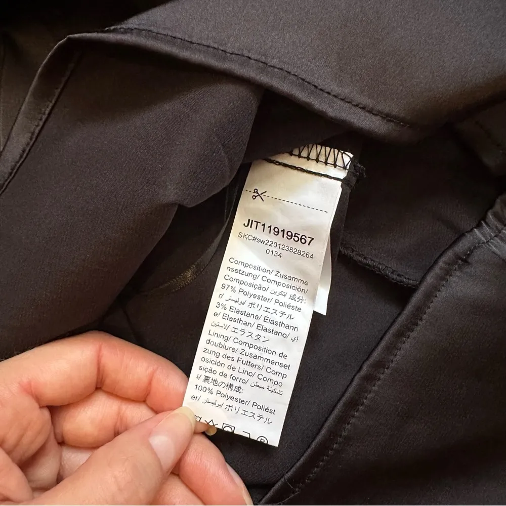 Shein Black Satin Mini Dress - Image 4