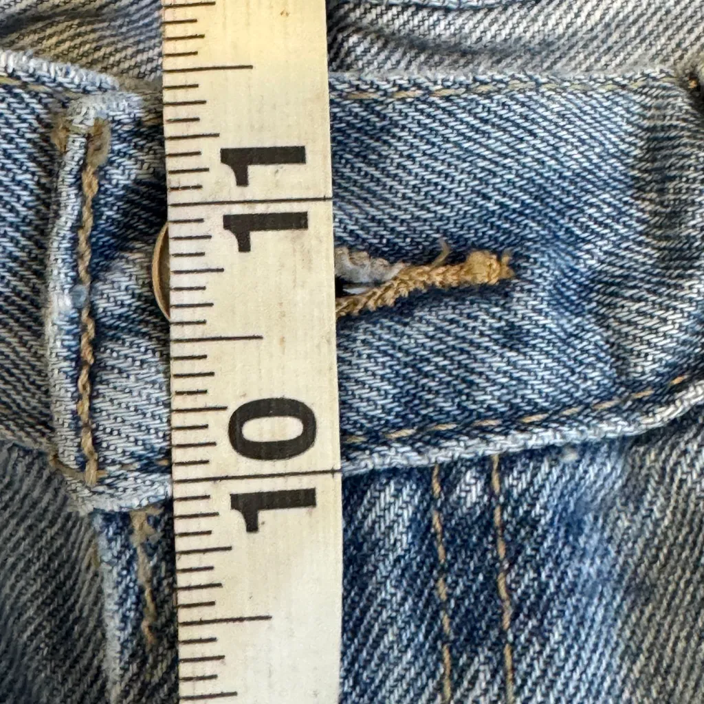 Levi’s Blue 94 Baggy Distressed Jeans Womens 28 High Rise Casual Denim Fall - Image 3