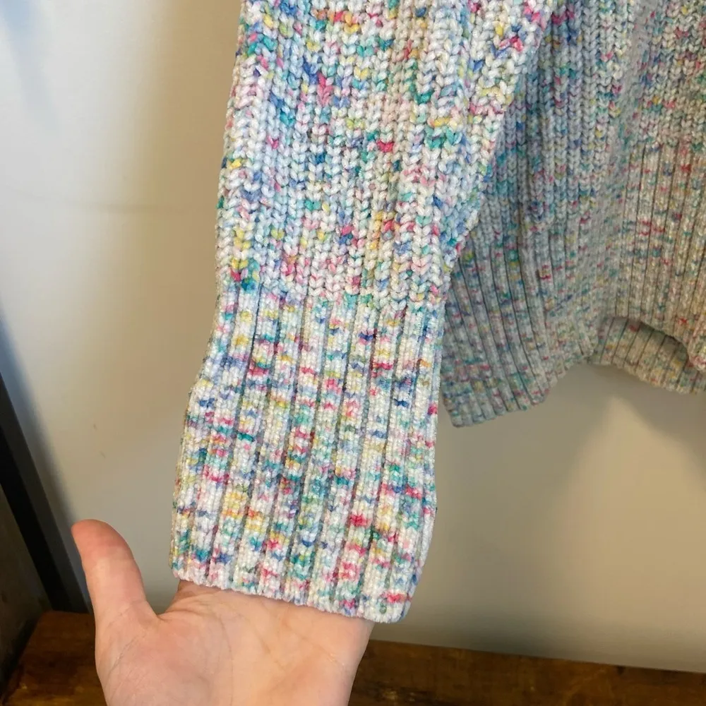 NWOT | Seven7 women’s multicolored plush sweater‎ — XL - Image 3